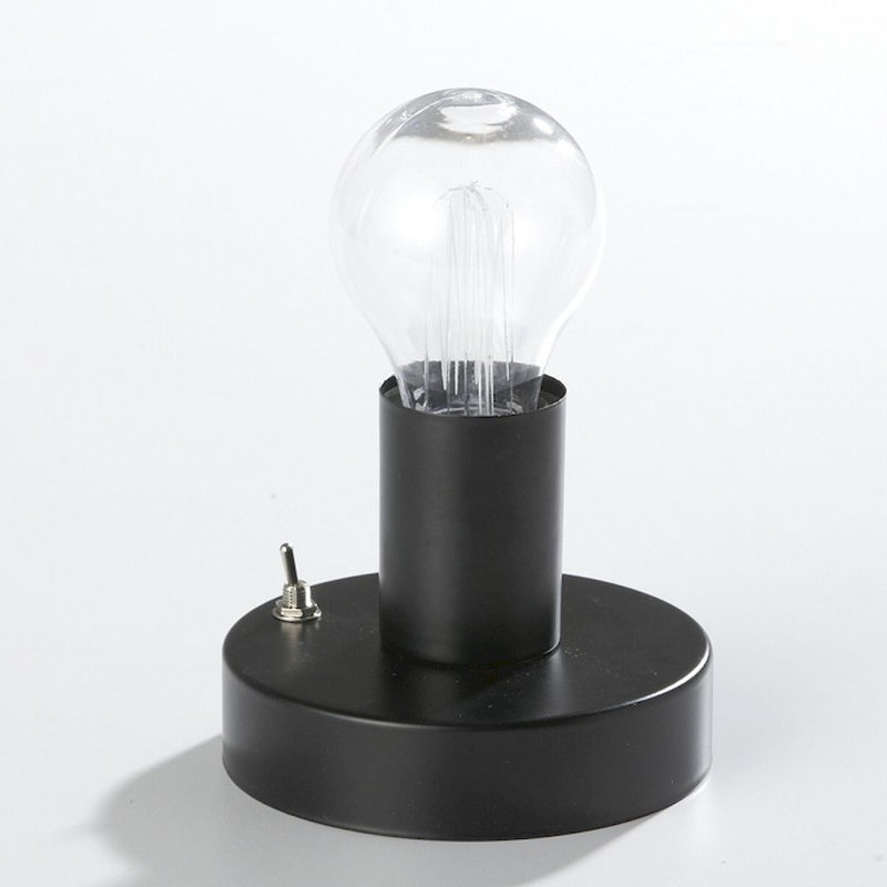 Lampe de table noire 6 po Xzavier