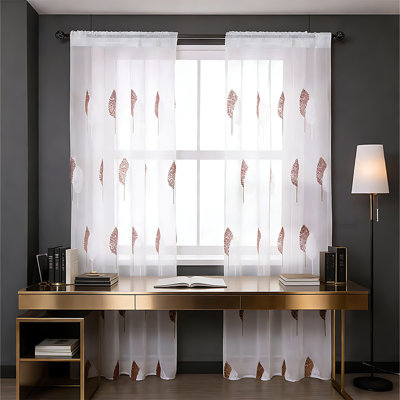 Semi Sheer Curtain Pair