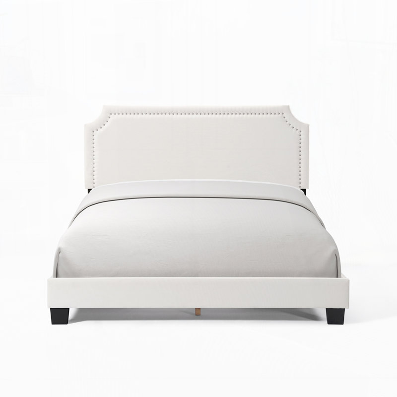 Lit plateforme tapissier, Double