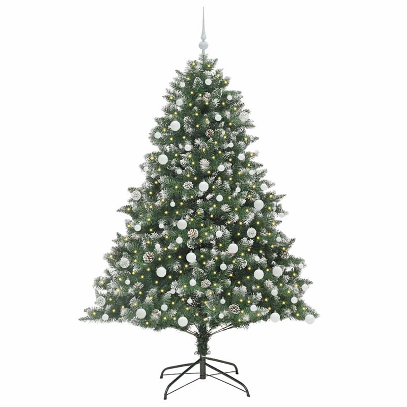 Artificial Christmas Tree with Stand, 5.91' H, White