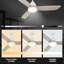 Ventilateur de plafond standard à DEL à 3 pales de 52 po avec télécommande et ensemble d'éclairage inclus Cordea