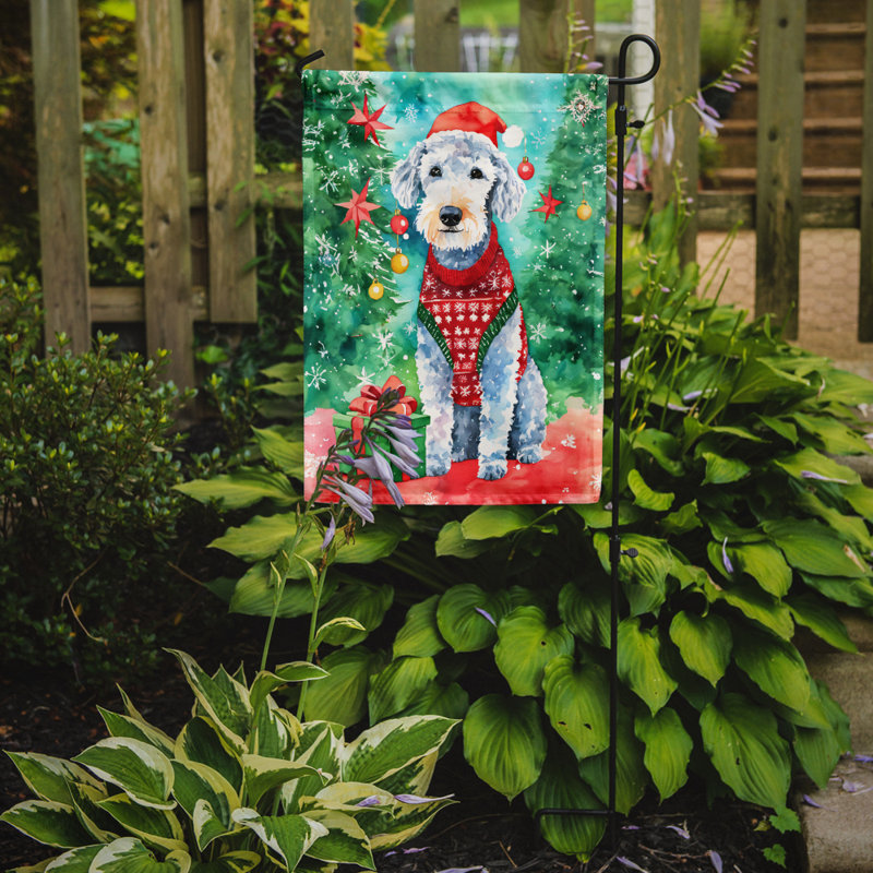 Drapeau de jardin en polyester à 2 faces, H 15,5 po x l 11,25 po