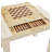Shagreen Game Table, Cream