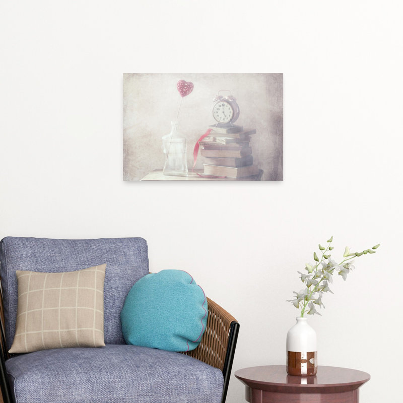 Affiche murale vintage romantique et rêveuse « L'amour rêveur », 16" H x 24" W