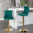 Eden Swivel Velvet Bar Stools with Adjustable Height-1961921034
