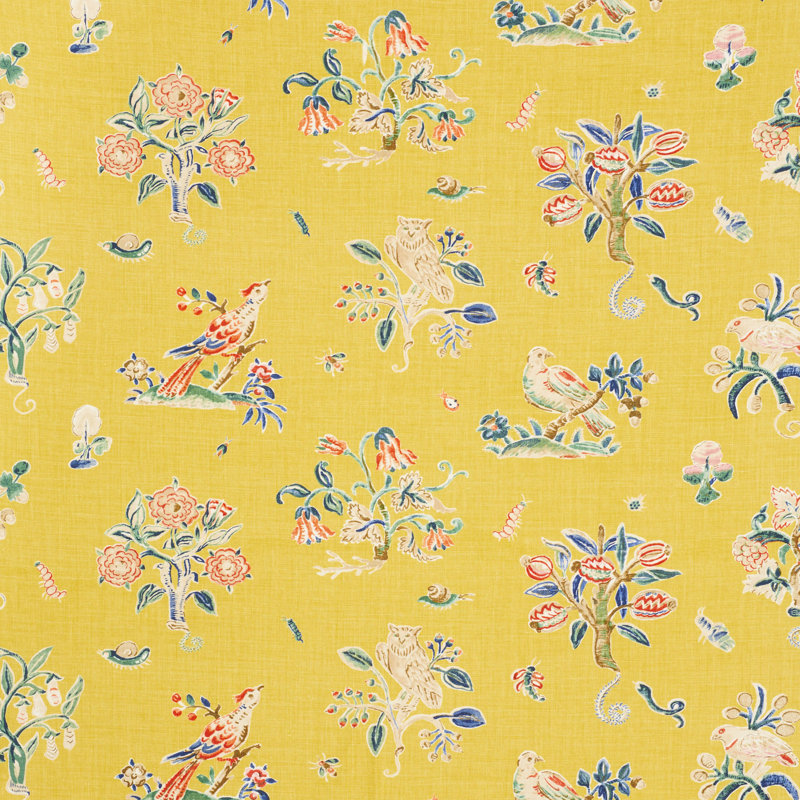 Magical Menagerie Fabric, Yellow