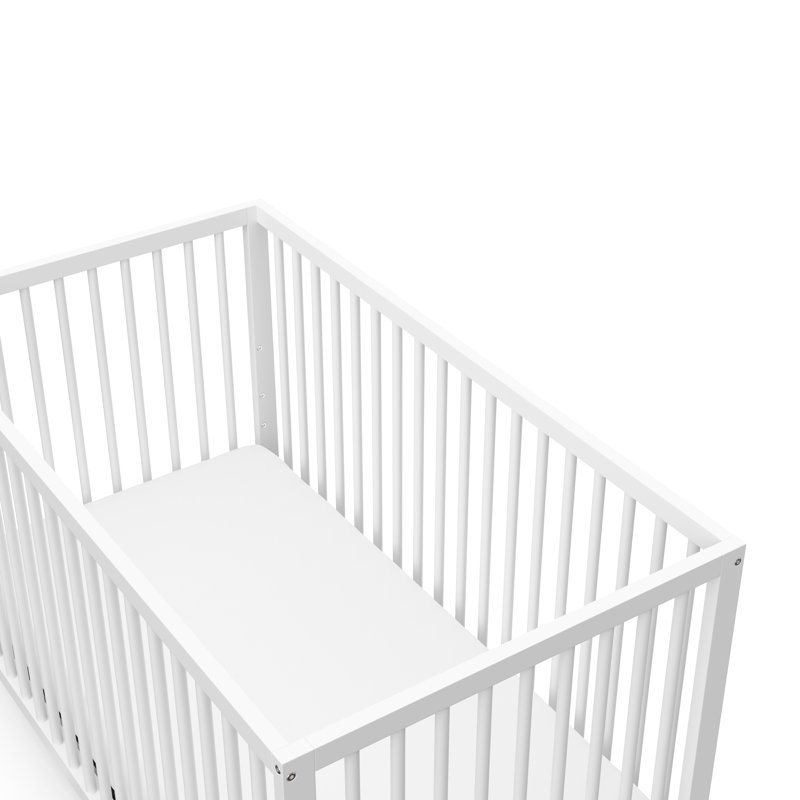 Lit de bébé convertible Teddi 5 en 1, Blanc