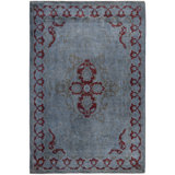 Overdyed One-of-a-Kind 6' 1" X 9' 1" Hand Knotted Area Rug