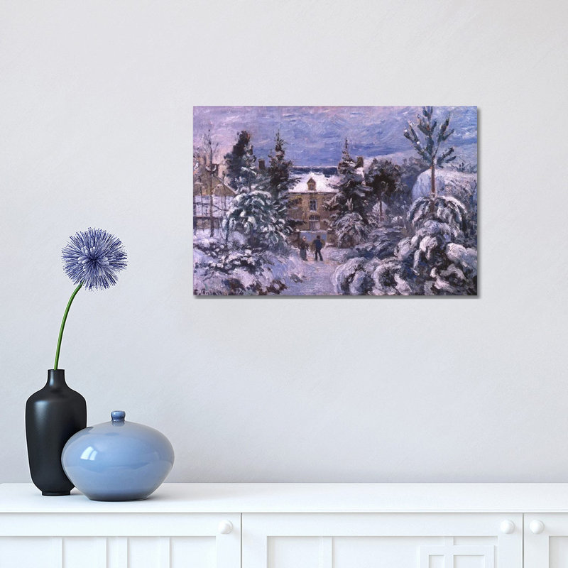 Piettes House by Camille Pissarro - Wrapped Canvas Painting, 30.48 cm H x 45.72 cm W