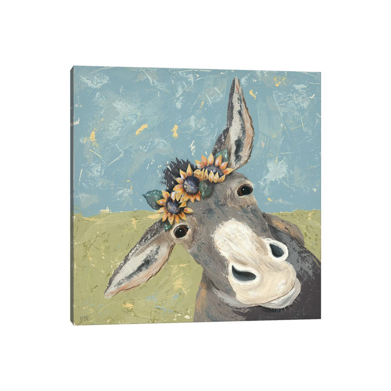 « Farm amusant V » par Jade Reynolds, reproduction d’art, Toile tendue, Pas de tapis, H 37 po x l 37 po x P 1,5 po