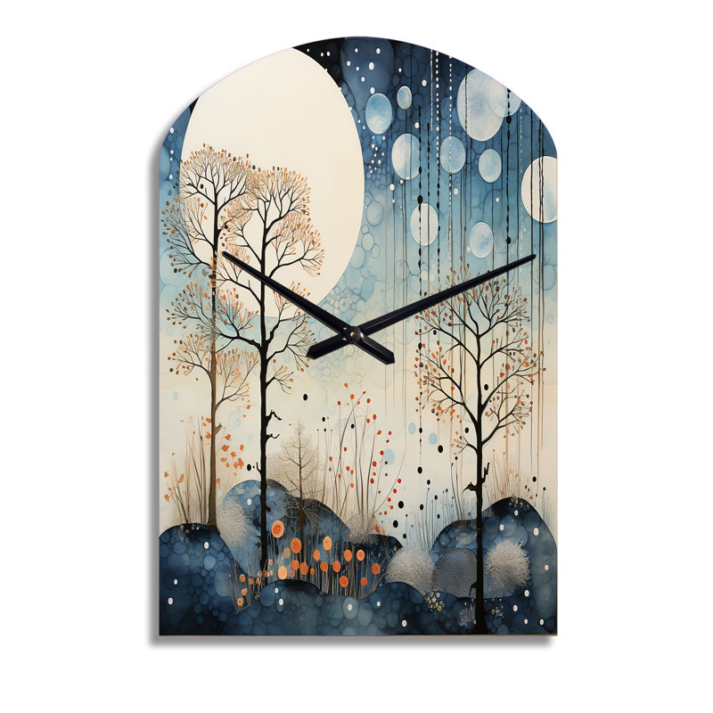 Horloge murale bleue Japon, Moyenne