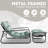 Ebern Designs Patio Outdoor Lounge Chair, Oversized Comfy Sling Recliner Chair, With Support 500lbs Extra Thick Puffy Cushion, Modern Outside Furniture For Backyard, Garden, Porch, Poolside-1562695103-1575354133