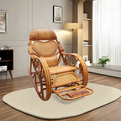 Elegant Handmade Recliner Rocking Chair