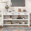 Élégante console d'entrée avec 4 tiroirs et 2 tablettes, idéale pour les décors modernes et rétro-682838867