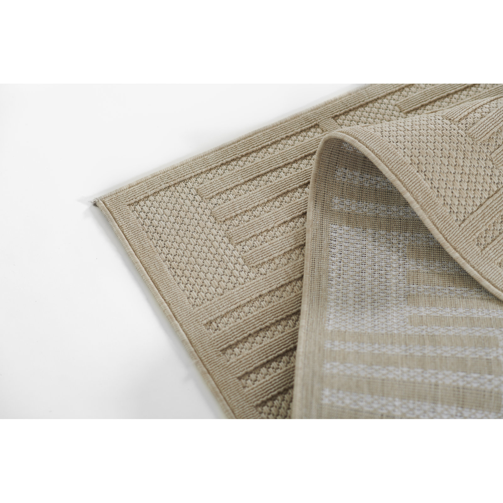 Trilby Beige Indoor/Outdoor Rug, Rectangle 9'3" x 12'6"