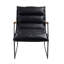 Chaise d'appoint, fauteuil avec structure en métal