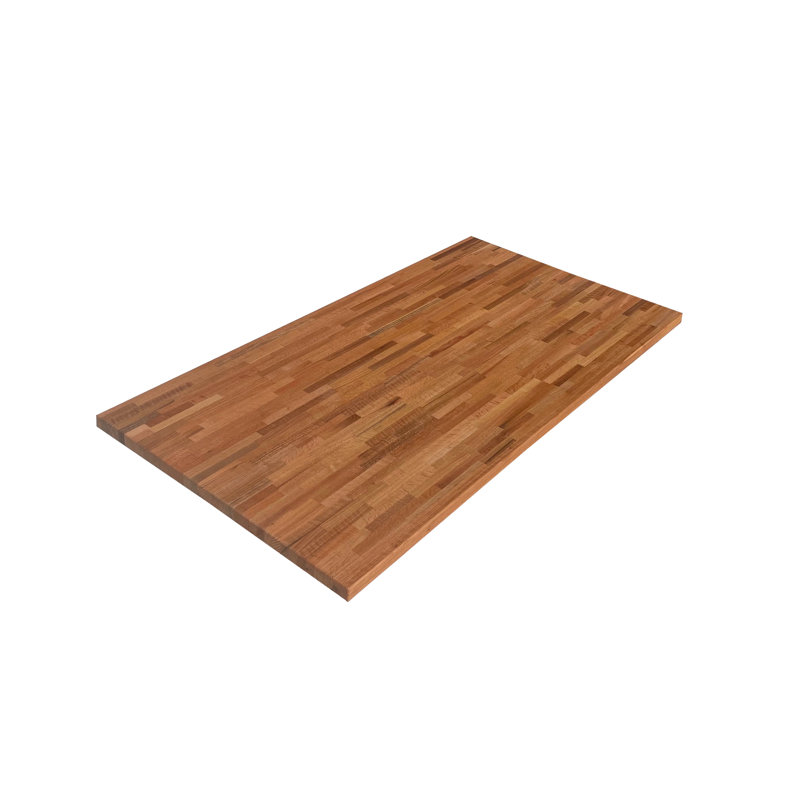 Dessus Knya Butcher Block, 1,5 po x 26 po x 72 po, Chêne rouge