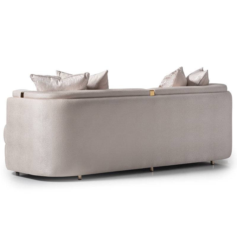 Carmela 84.5'' Square Arm Curved Sofa
