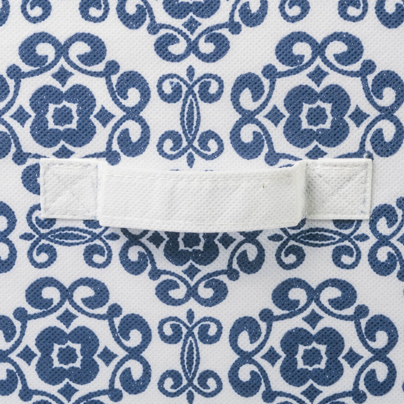 Ensemble de 2 cubes cubiques en tissu, Bleu, H 11 po x l 11 po x P 11 po
