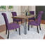 Ensemble de salle à manger 5 pièces, table à manger en épingle à cheveux avec 4 chaises, 4 options de couleurs-1278254896-1278254897-1278254910