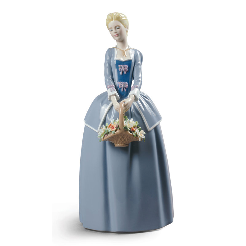 Garden Blossoms Woman Figurine