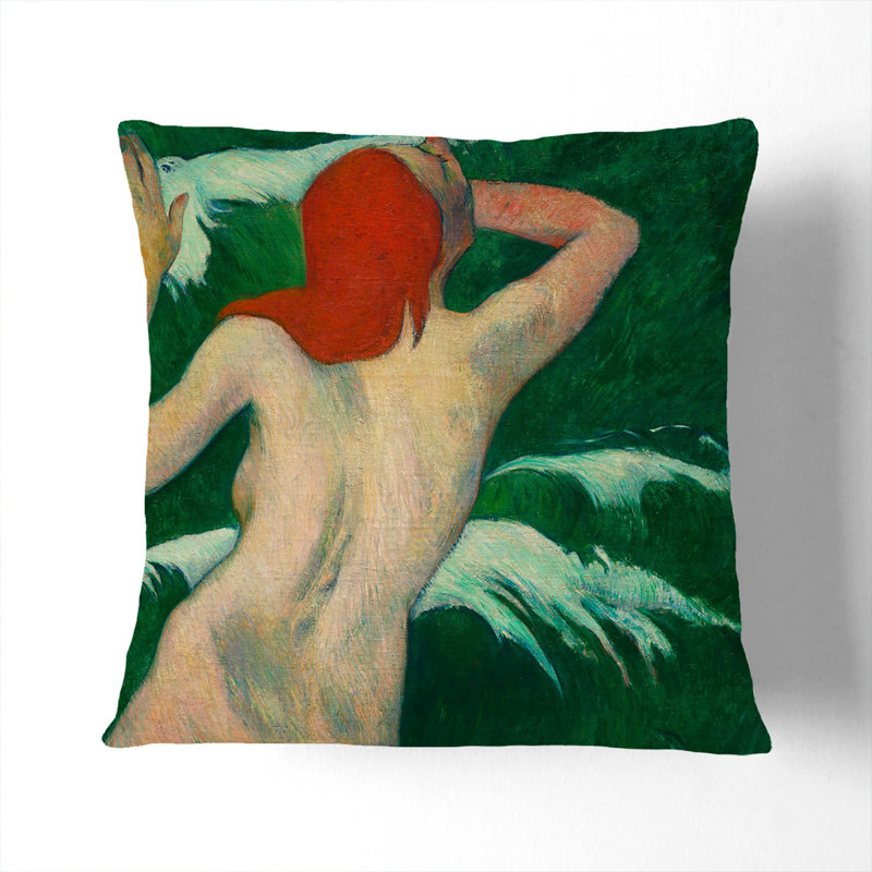 In the Waves Scatter Cushion, Black, 40cm H x 40cm W x 15cm D