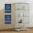 Curio Cabinet  Display Glass Cabinet  with Lockable Double Doors-664980171
