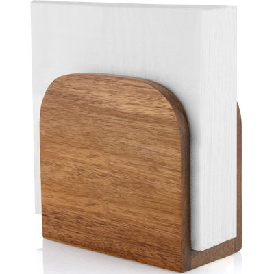 Porte-serviette en bois d'acacia pour la table, porte-serviettes verticaux en bois pour la cuisine, distributeur de serviettes debout