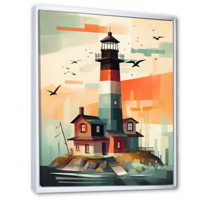 Seaside Lighthouse II, reproduction d'art sur toile