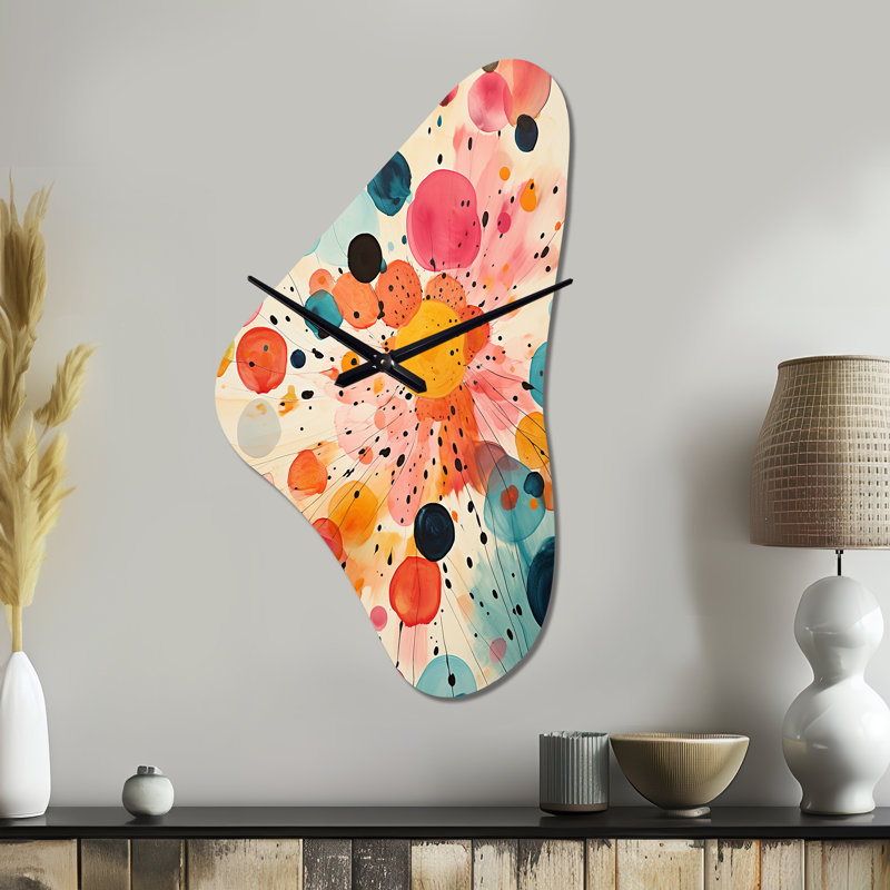 Horloge murale de style Mid Century, Grand