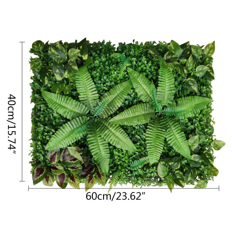 Panneau mural plante artificielle (ensemble de 9)
