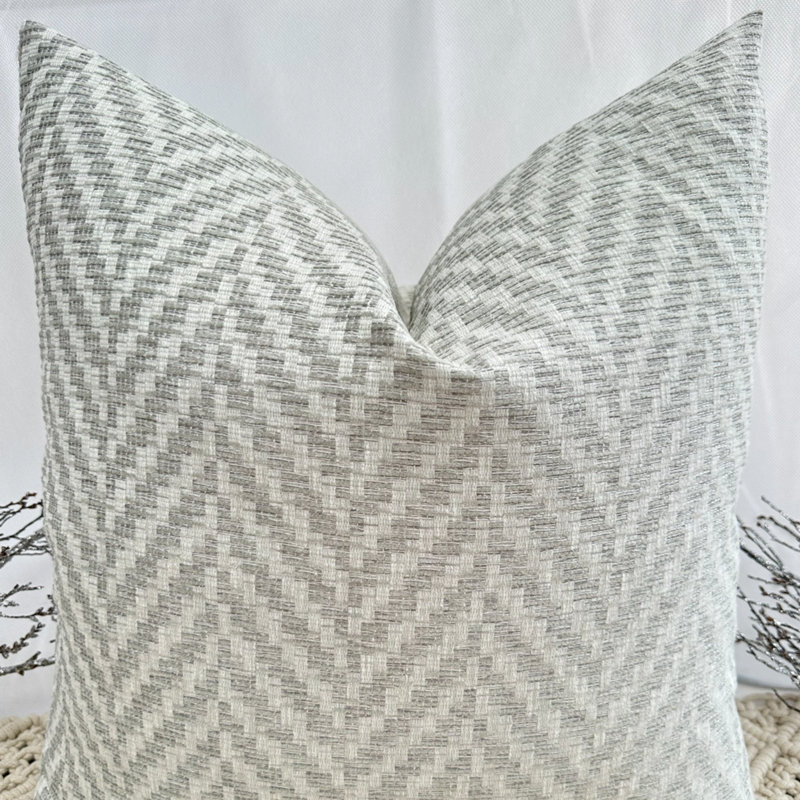 Abstract Grey Square Cushion Cover