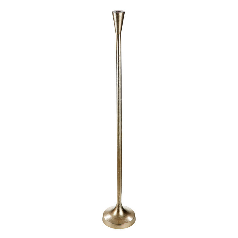 Nostro Aluminum Floor Candlestick, 94cm H x 15cm W x 15cm D