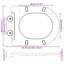 Siège de toilette vidaXL blanc 14,17 x 16,1 à 18,50 x 1,34 po en Duroplast-113220449