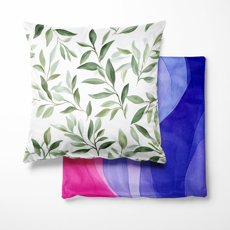 Coussin Country Farmhouse - Olive Branches, H 20 po x l 20 po