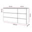 AURORA KASZMIR 6S chest of drawers