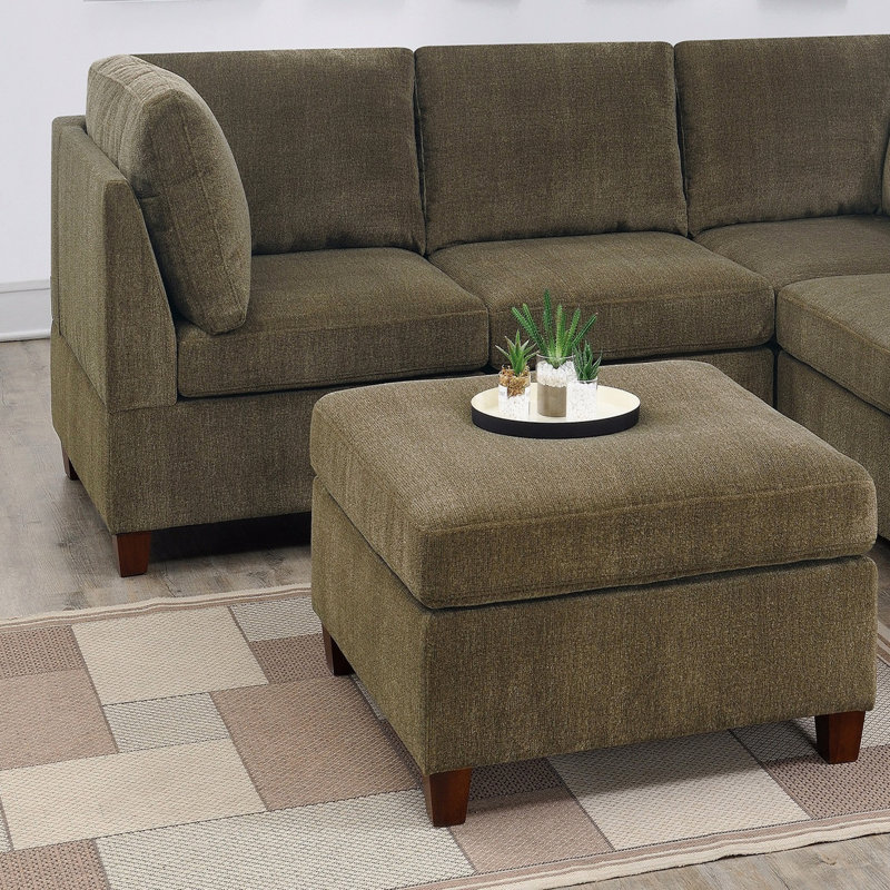Repose-pieds contemporain 1pc, Tanné