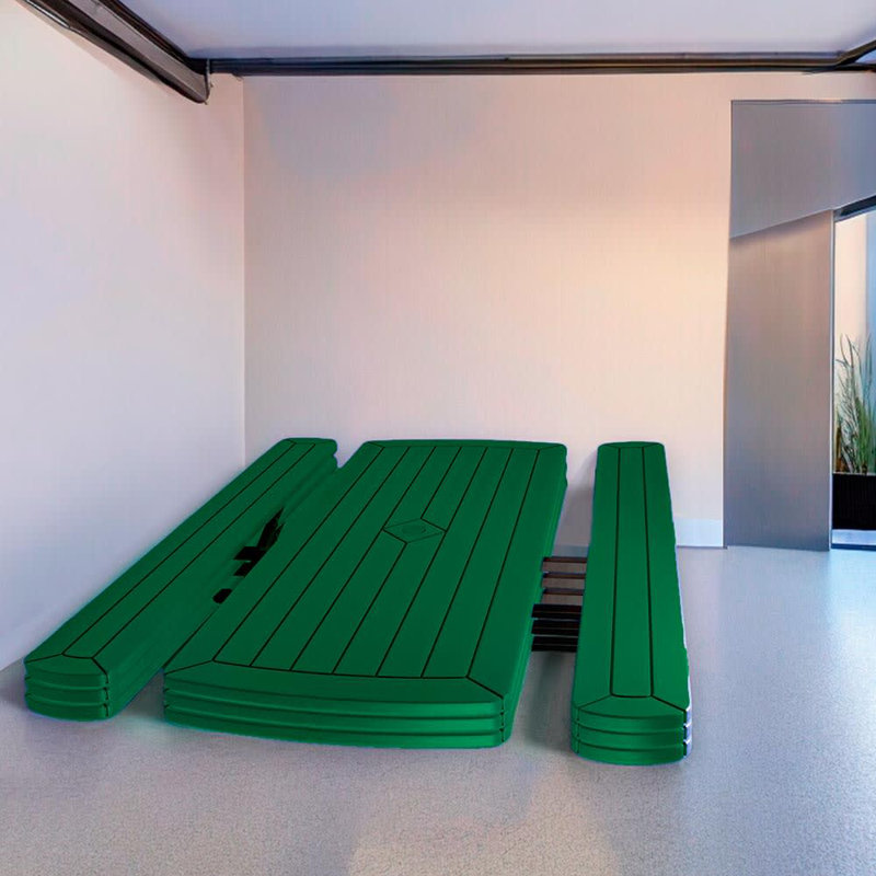 HDPE Travis Folding Picnic Table, Green