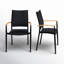 Malacia Powder Coated Aluminum Outdoor Stackable Dining Armchair