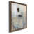 Toile avec cadre en noyer
