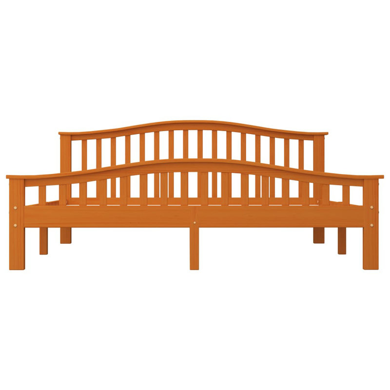 Hooten Solid Wood Bed, 140 x 200 cm, Honey Brown