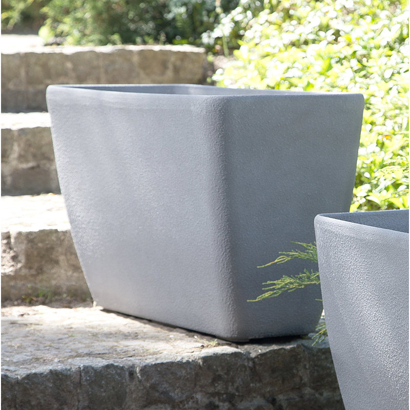 Masontown Pot Planter, Grey, 41cm H x 60cm W x 27cm D