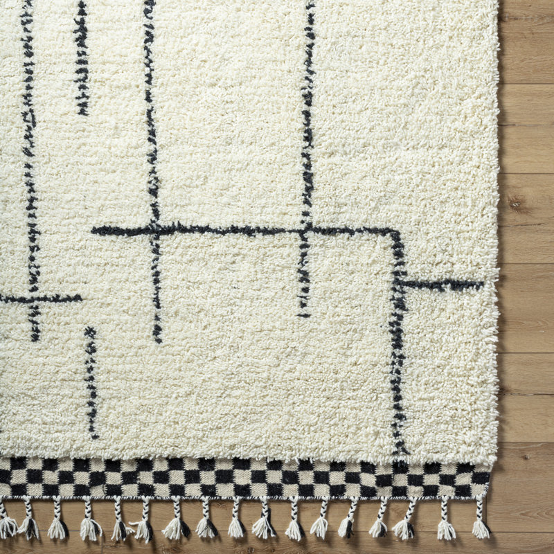 Keon Wool Abstract Indoor Rug, Rectangle 9' x 12'