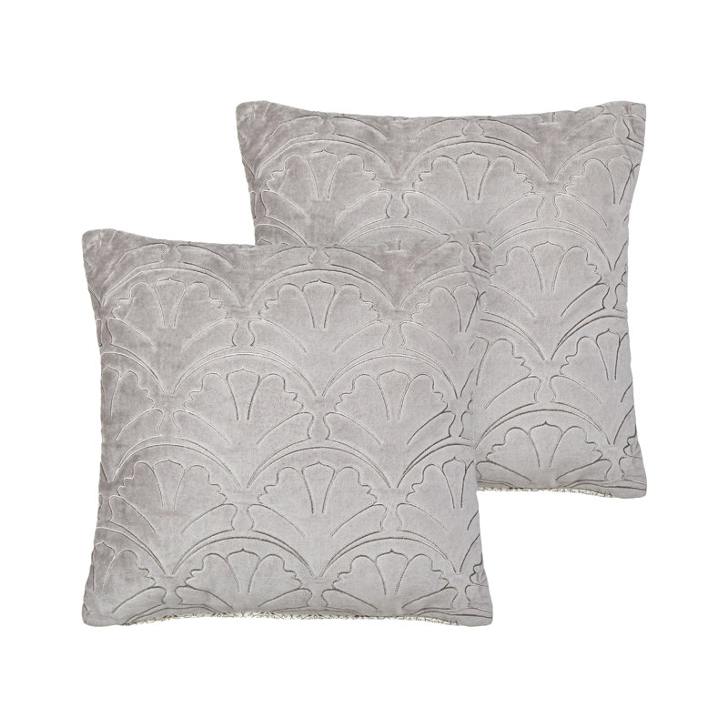 Amity Geometric Grey Square Cushion