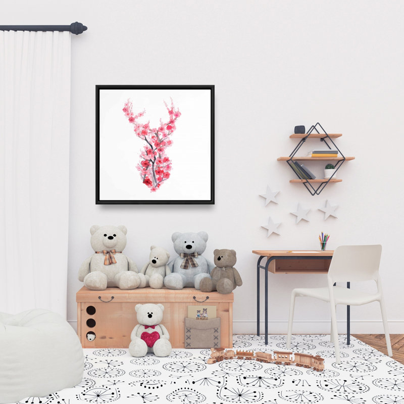 " Deer In Cherry Blossoms "