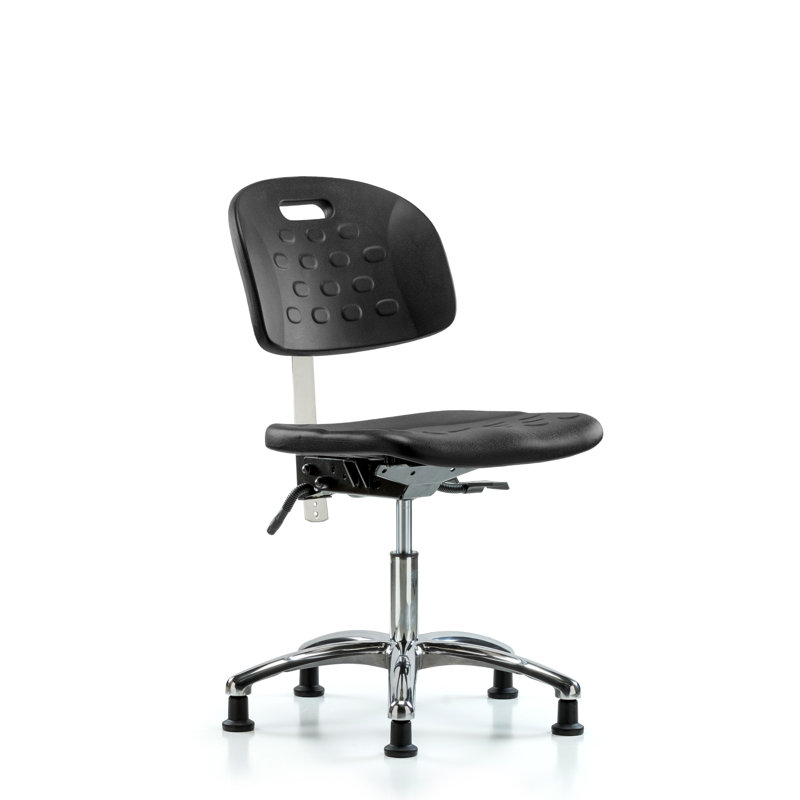 Chaise de salle blanche en polyuréthane Newport, Oui, Bleu, Patins