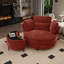 Fauteuil demi-tonneau pivotant l 50 po avec repose-pieds-1785868593