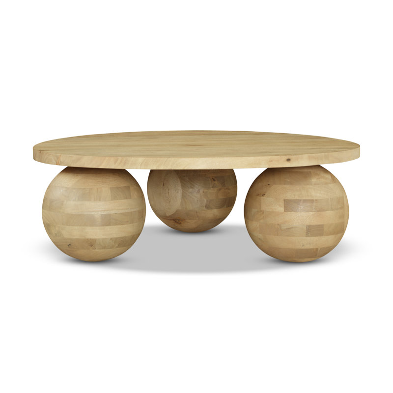 Table basse en bois massif Trentin, Chêne