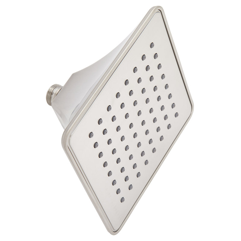 Signature Hardware Vilamonte Shower Head and Arm, Brushed Nickel