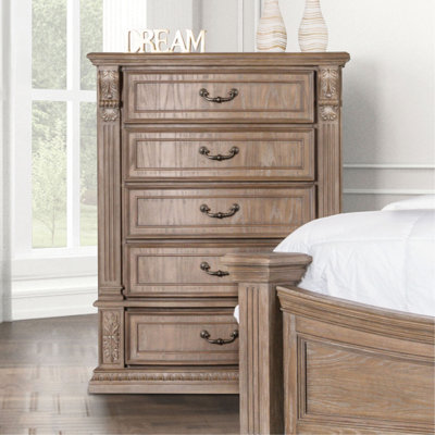 Mobilier de chambre à coucher style transitionnel 1 pièce